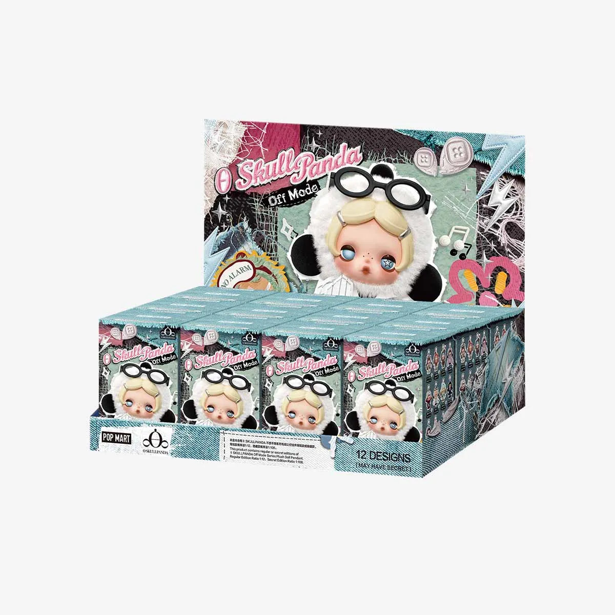 Skullpanda Off Mode Series Plush Pendant Blind Box (PRE-ORDER)