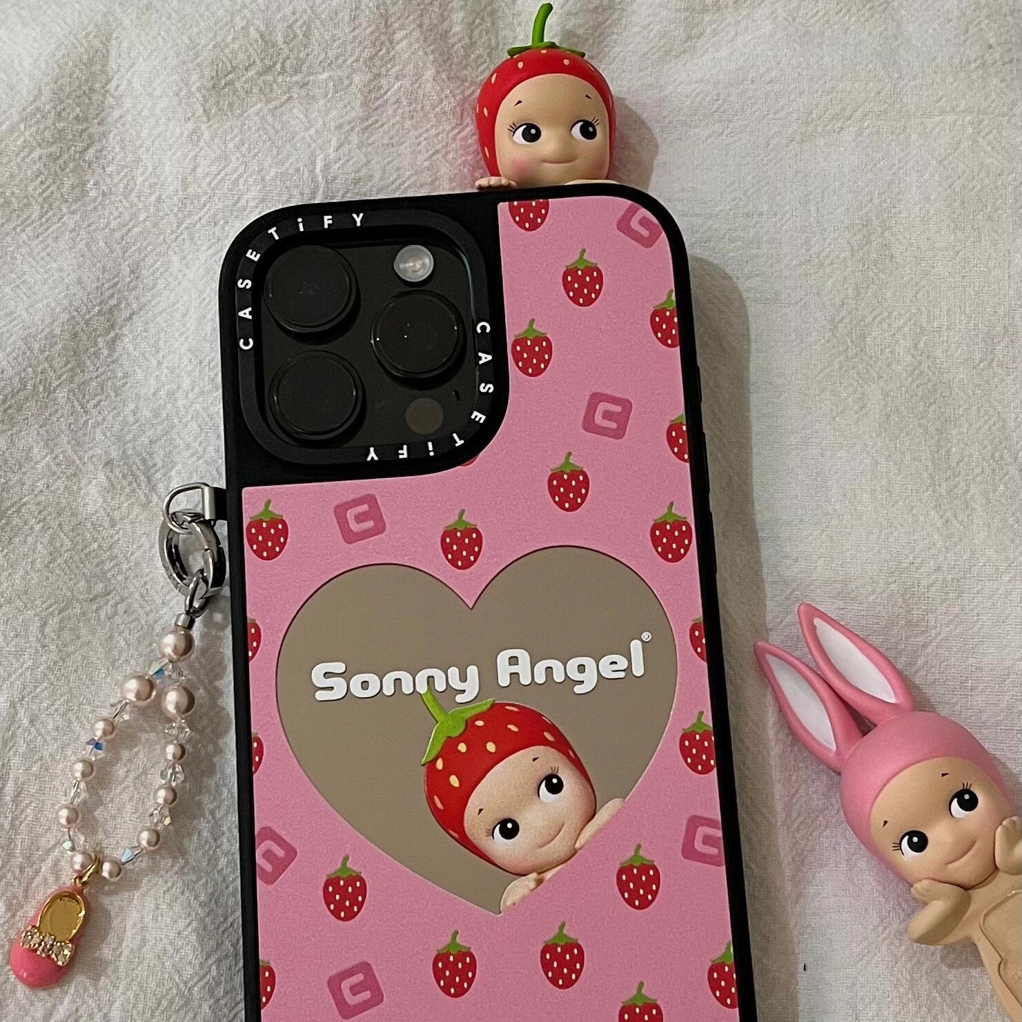 Phone case with Sonny Angel design on a white background