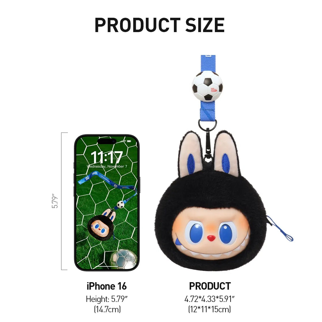 THE MONSTERS × FIFA SERIES - Vinyl Plush Pendant