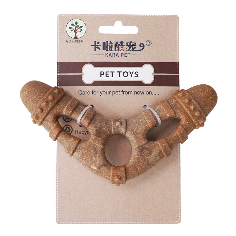 Wood-Plastic Composite Chew Dog Toy for Heavy Chewers