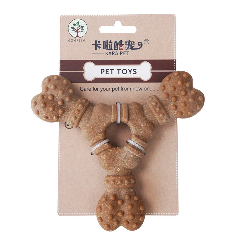 Wood-Plastic Composite Chew Dog Toy for Heavy Chewers