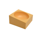 Orange Square Bowl(+free stainless steel bowl)