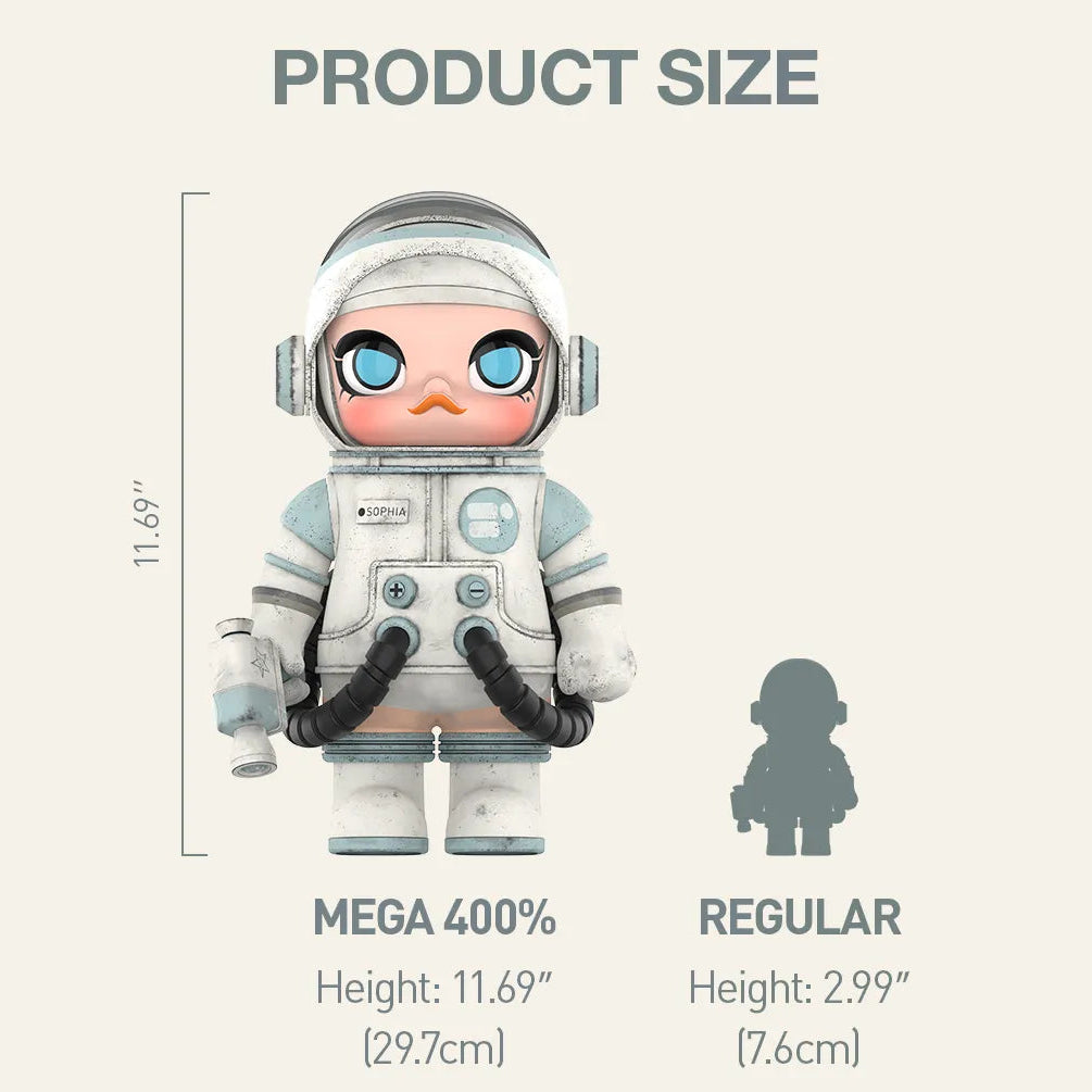 POP MART MEGA SPACE MOLLY 400% Ashley Wood Collectible Figure