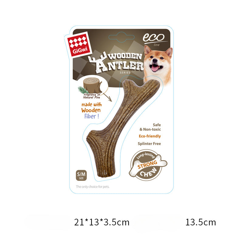 GiGwi Wooden Antler Dog Chew Toys for all breeds