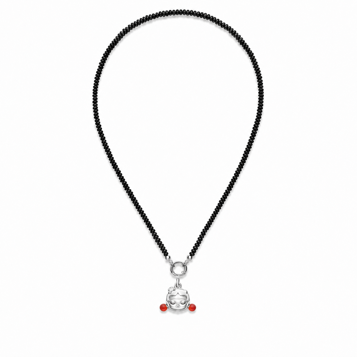 POPOP Fruition Series Black Agate Necklace – SKULLPANDA Pendant