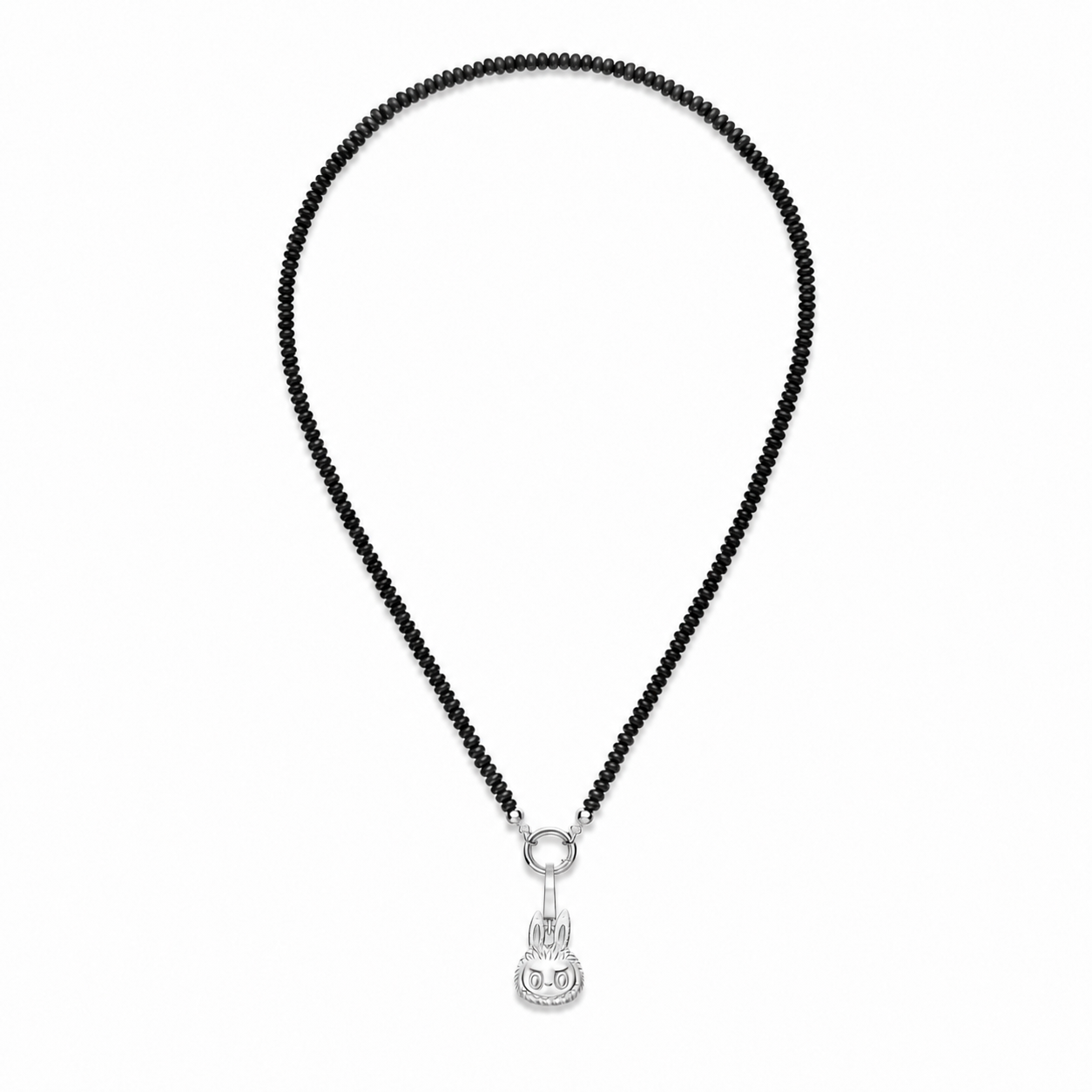 POPOP Fruition Series Black Agate Necklace – LABUBU Pendant