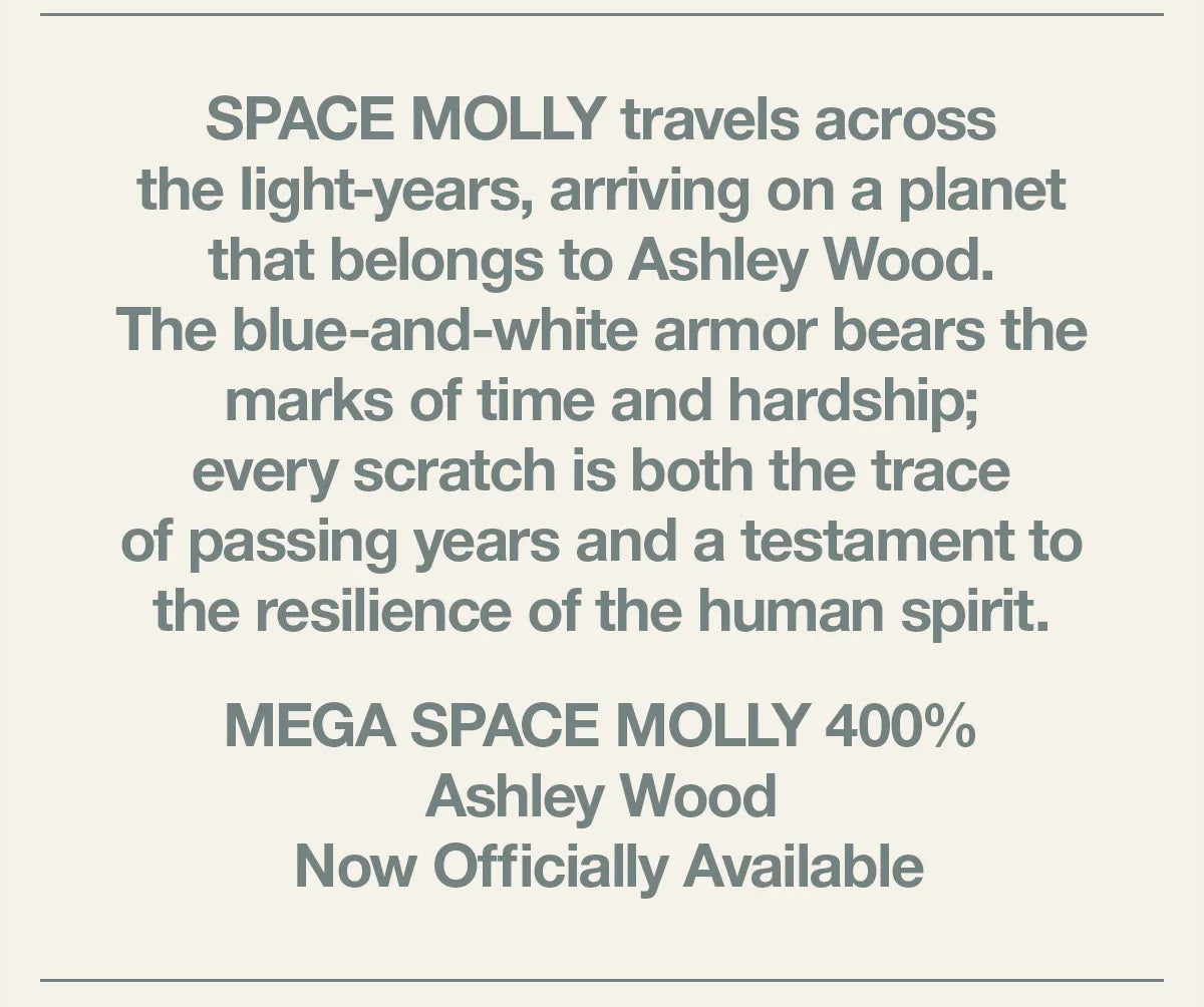 POP MART MEGA SPACE MOLLY Ashley Wood “IN SPACE” 3D Painting