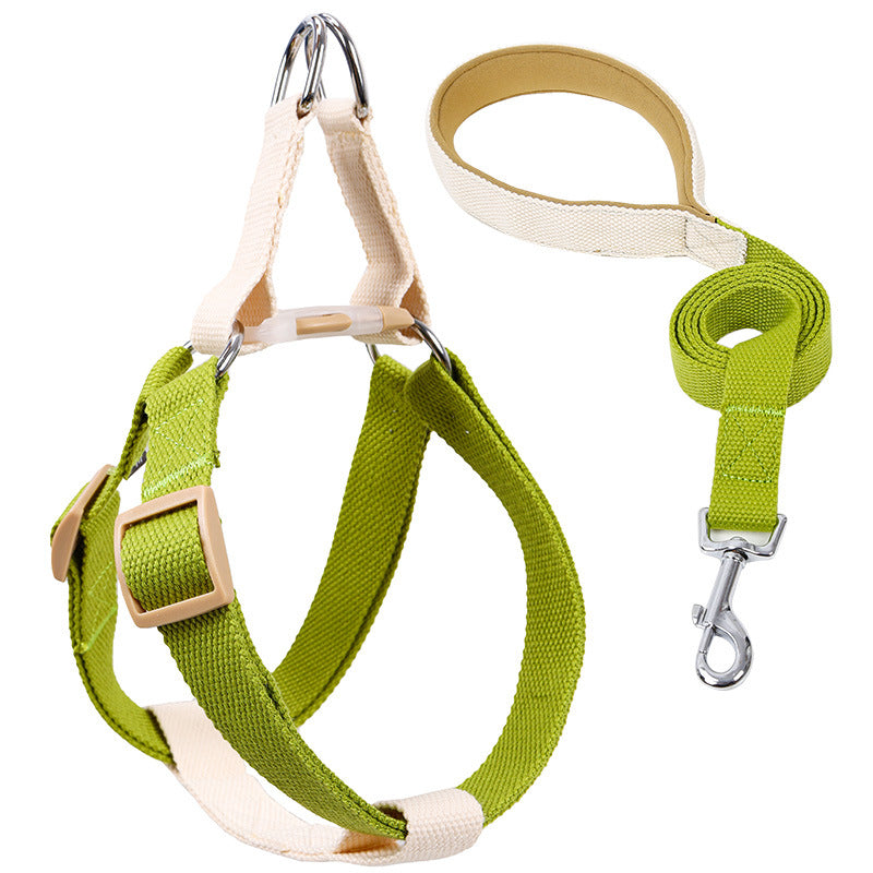 Dopamine Color White/Green Harness and Leashes R-PD20052 WG - ri-son