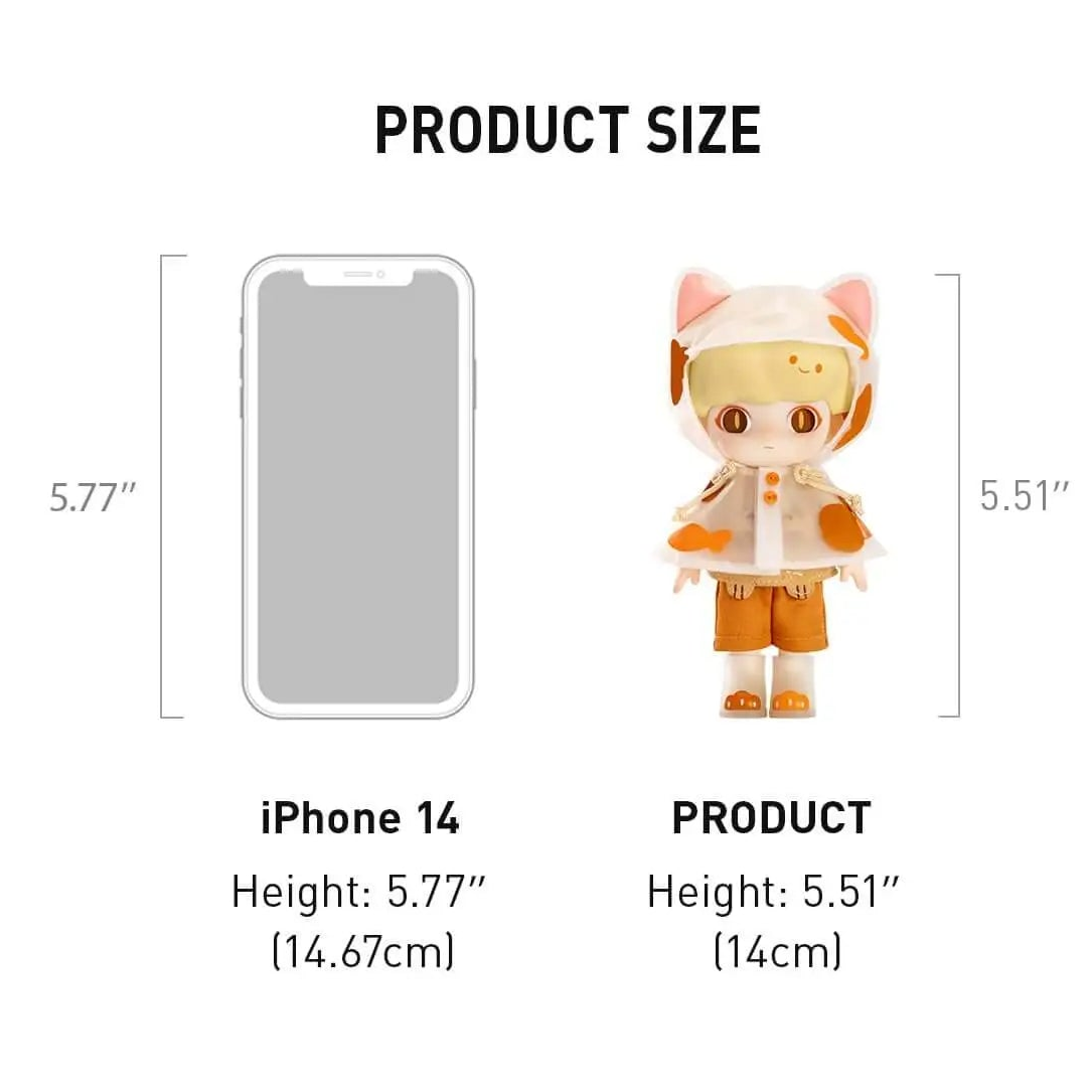 DIMOO Raincoat Cat Action Figure