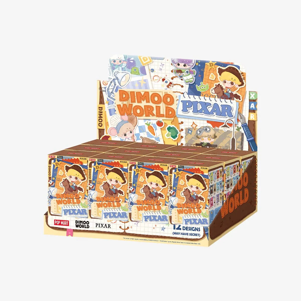 DIMOO WORLD × PIXAR sealed set of 12 blind boxes