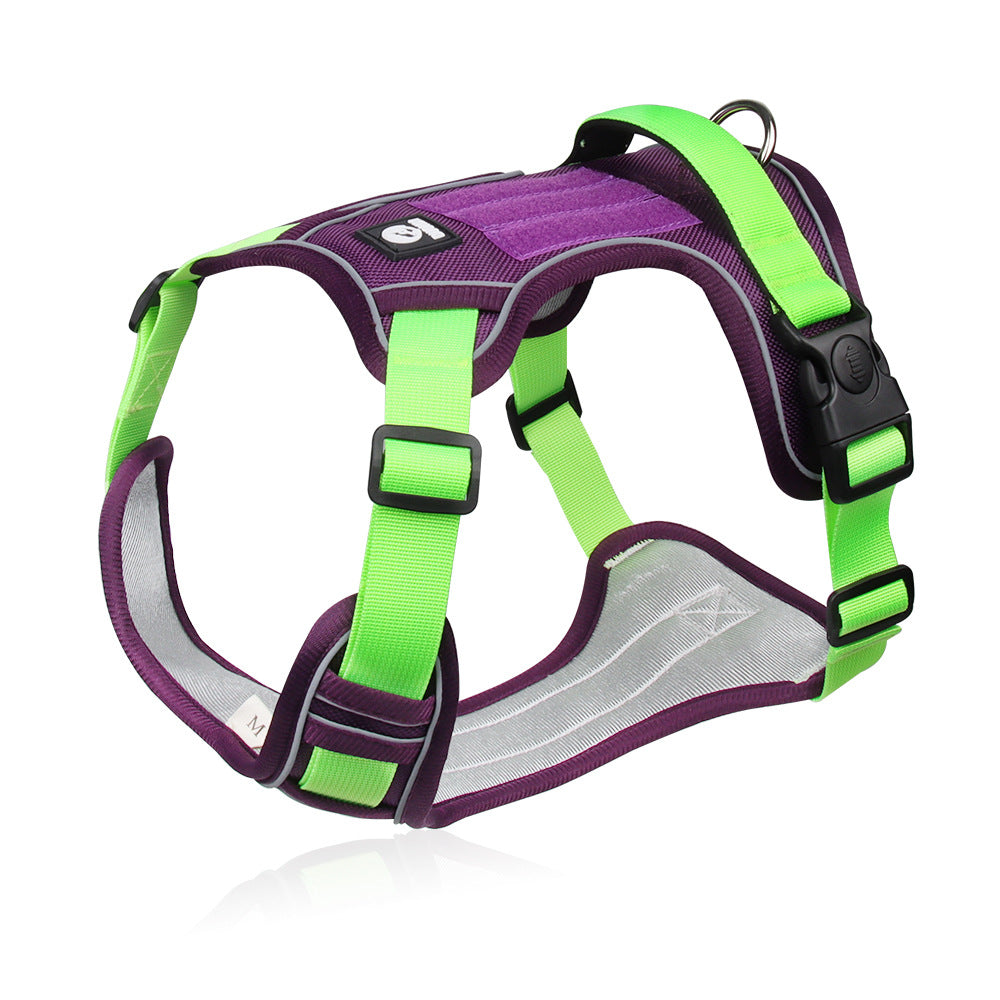 Dog Anti-Bursting Large Dog Chest and Back Harness with Reflective Feature R-H517 - ri-son