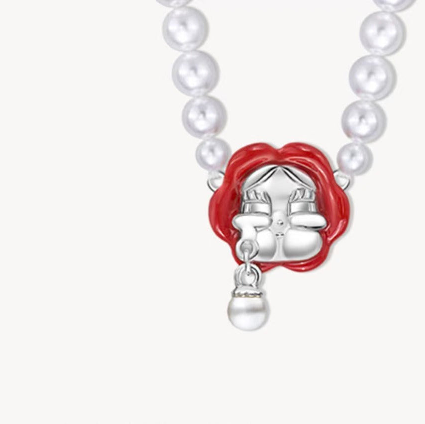 CRYBABY Crying for Love Red Rose Pearl Tear Jewelry Set