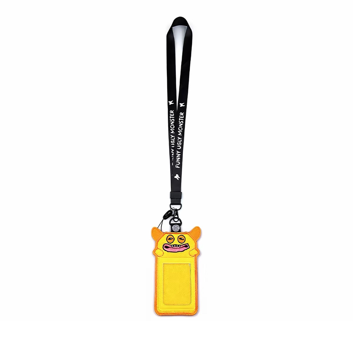 Fuggler Big Laugh Monster ID card holder lanyard with nylon strap and PVC window