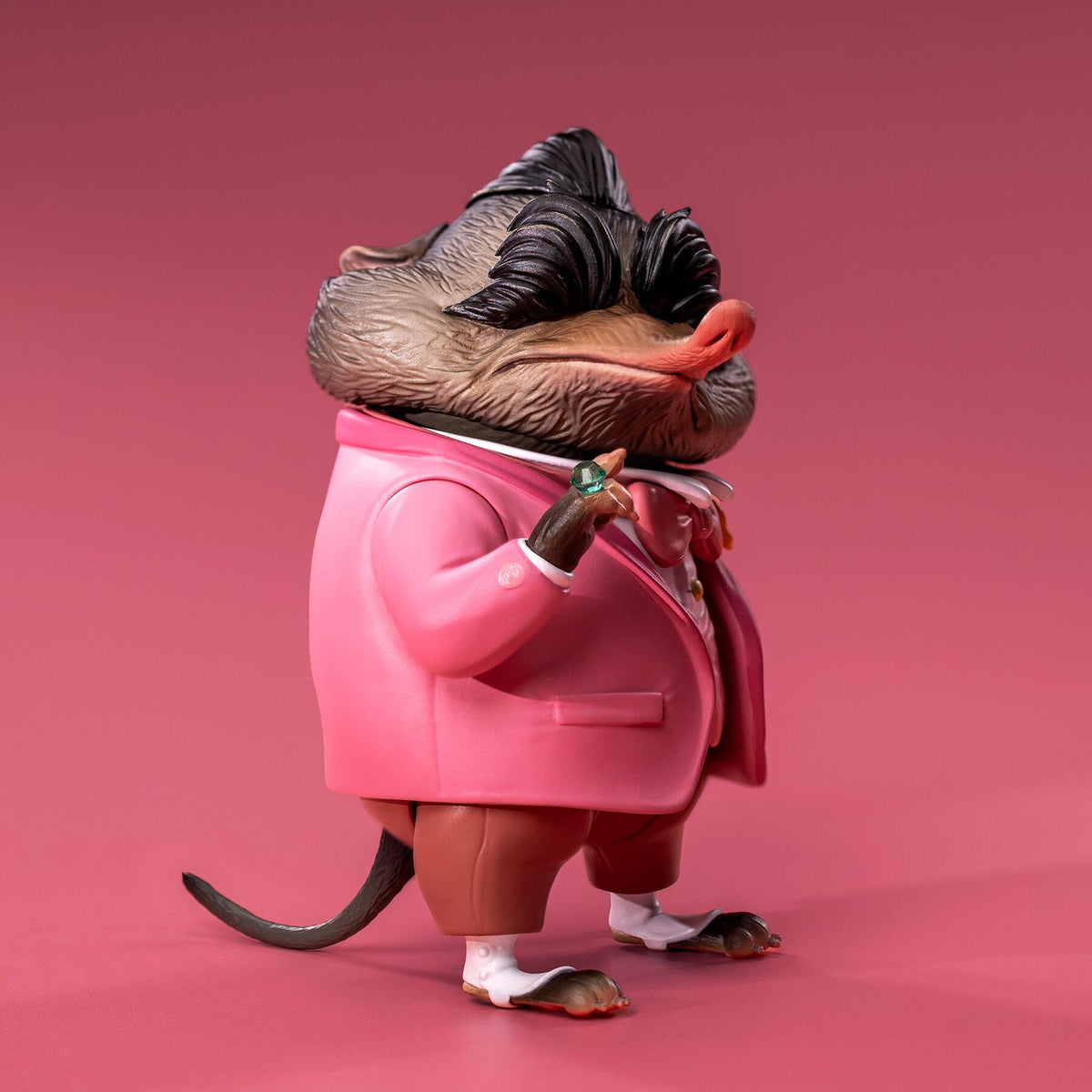 GONG Zootopia 2 Mr. Big pink suit action figure detail