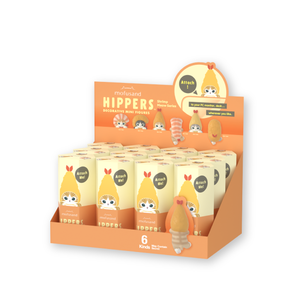 Mofusand Nippers packaging with cartoon cat design on a white background