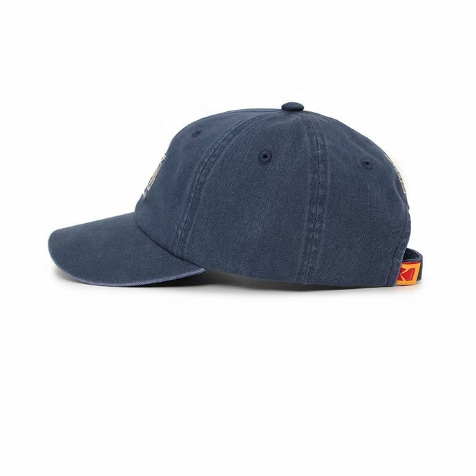 Hirono x Kodak Baseball Cap navy side and back view