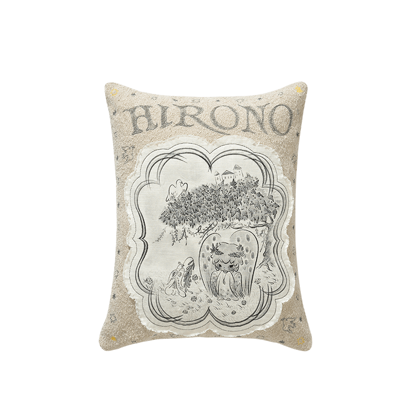 HIRONO Whisper Within portrait pillow front