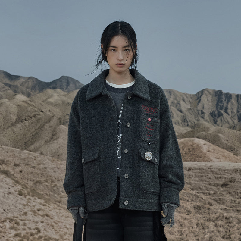 HIRONO Whisper Within wool blend jacket image 4