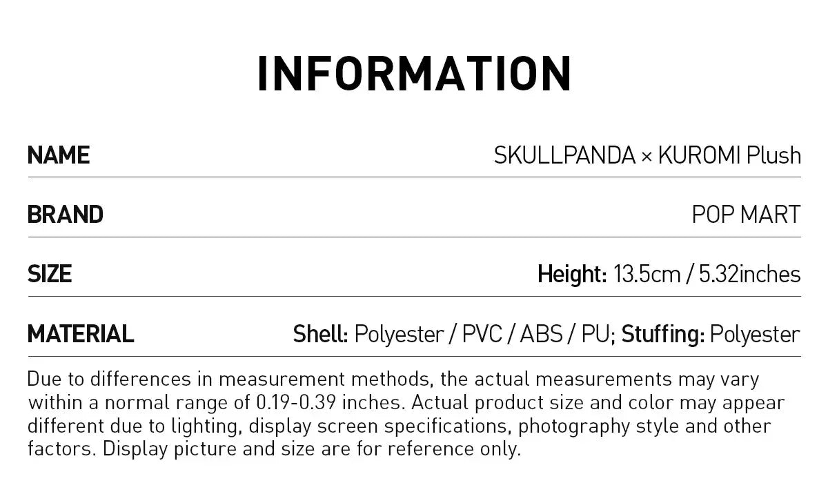 SKULLPANDA × My Melody & Kuromi Plush