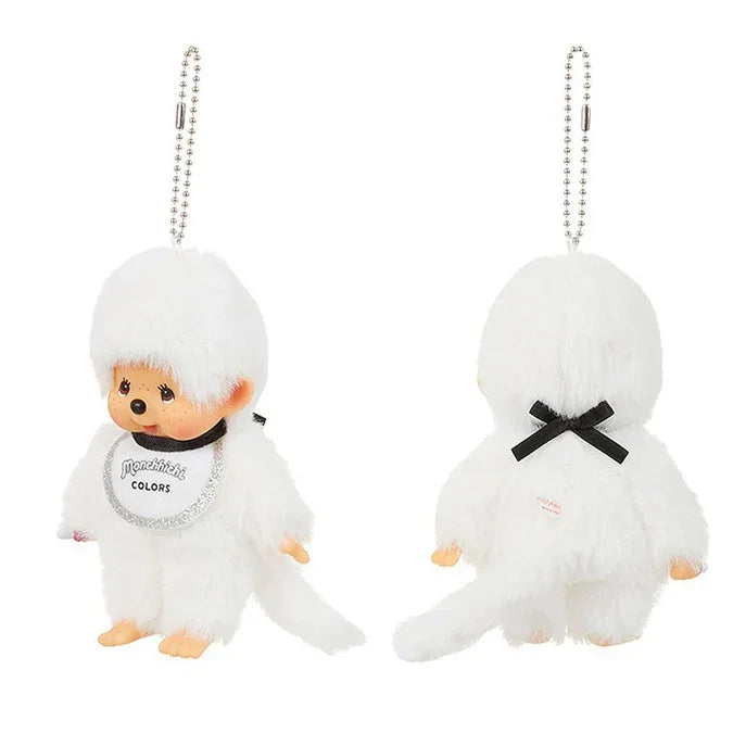 Monchhichi Colors Series Ball Keychain - Black & White