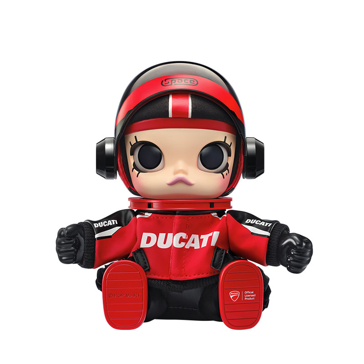 POP MART MEGA SPACE MOLLY × DUCATI Serie Vinyl Plush Pendant