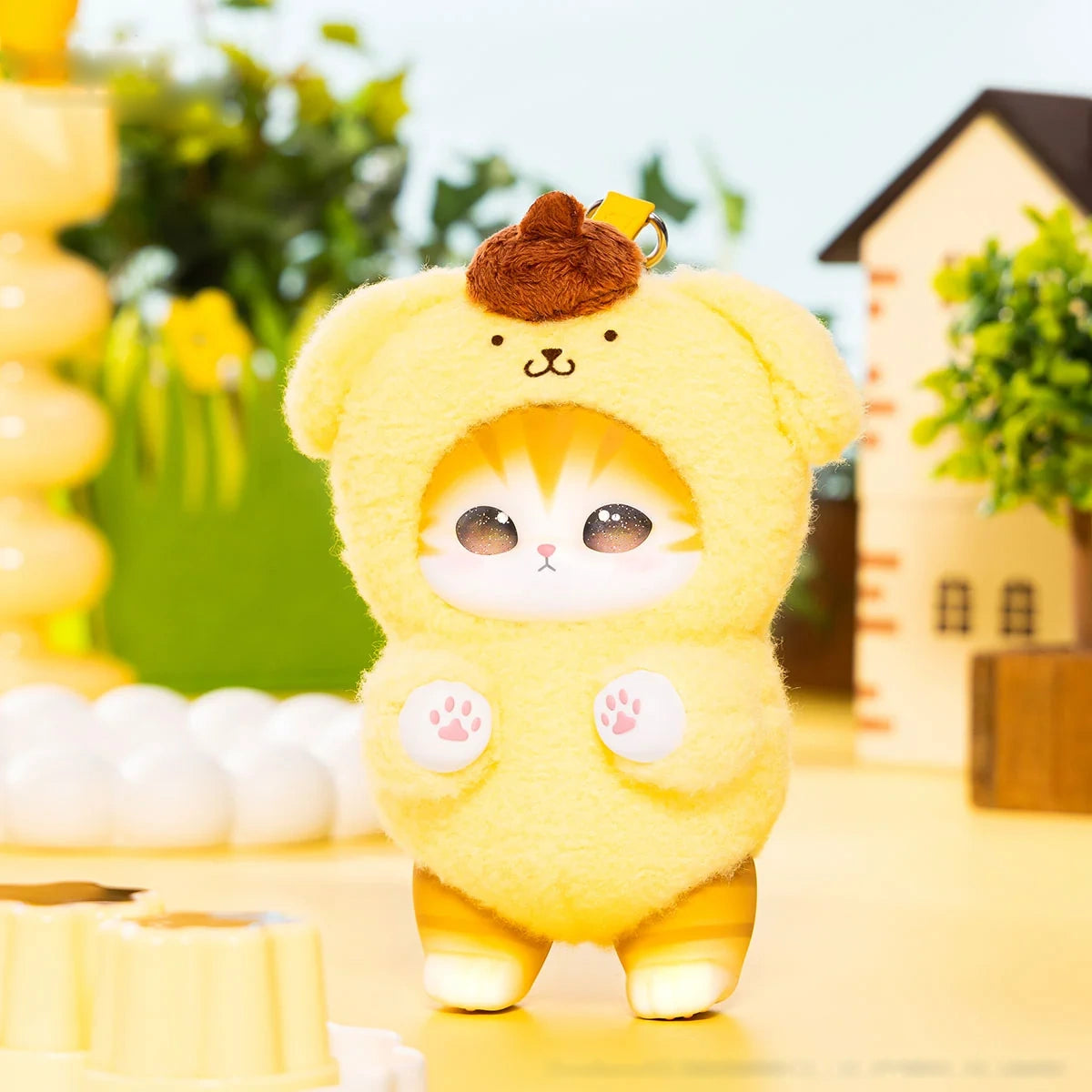 Mofusand x Sanrio Characters Kiramekko Plush Pendant