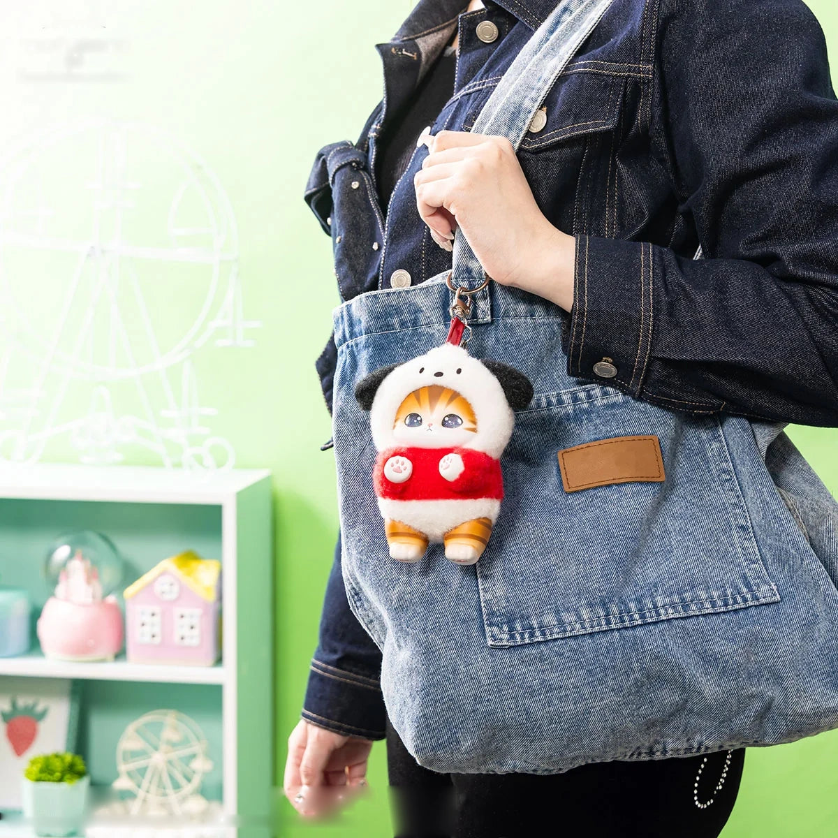 Mofusand x Sanrio Characters Kiramekko Plush Pendant