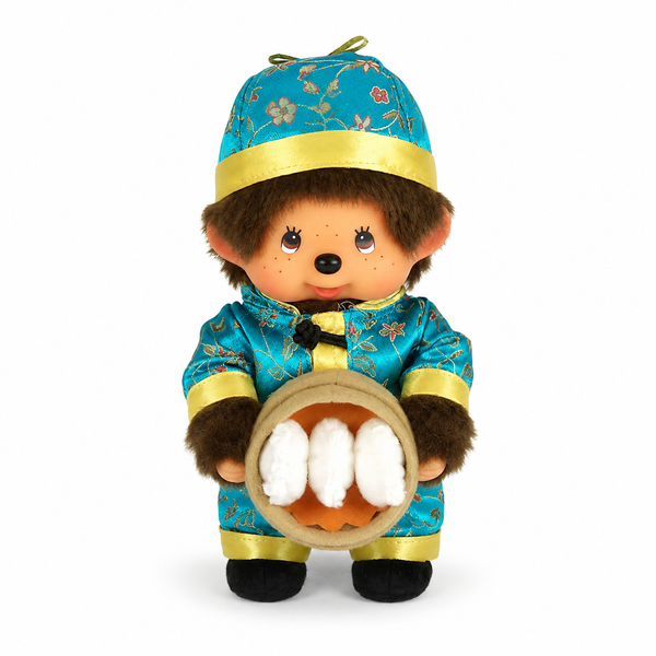 Monchhichi Couple in Chinese Costume Dimsum 20cm Plush Doll
