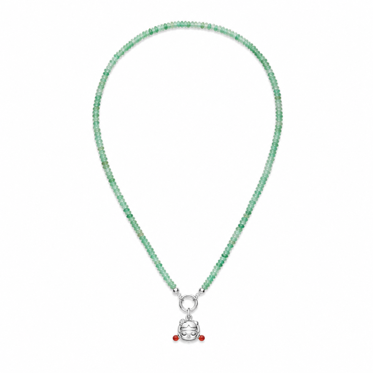 POPOP Fruition Series Aventurine Necklace – SKULLPANDA Pendant