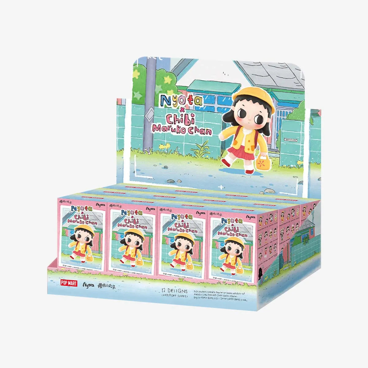 POP MART Nyota x Chibi Maruko Chan Series whole set display