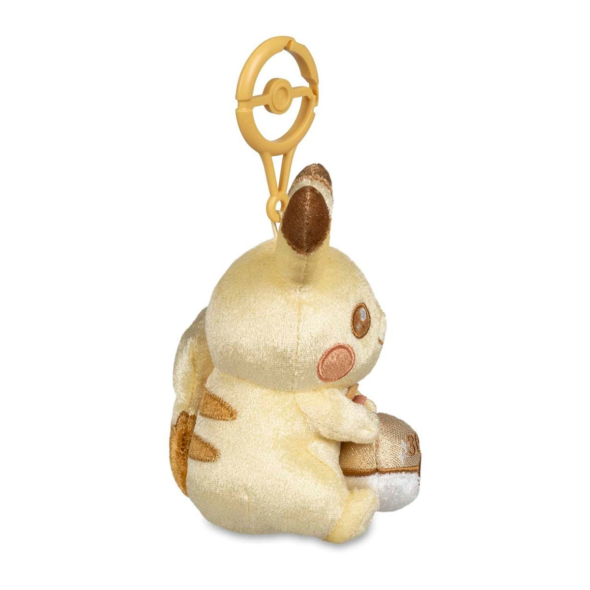 Pikachu 30th Celebration Plush Key Chain back three-quarter view