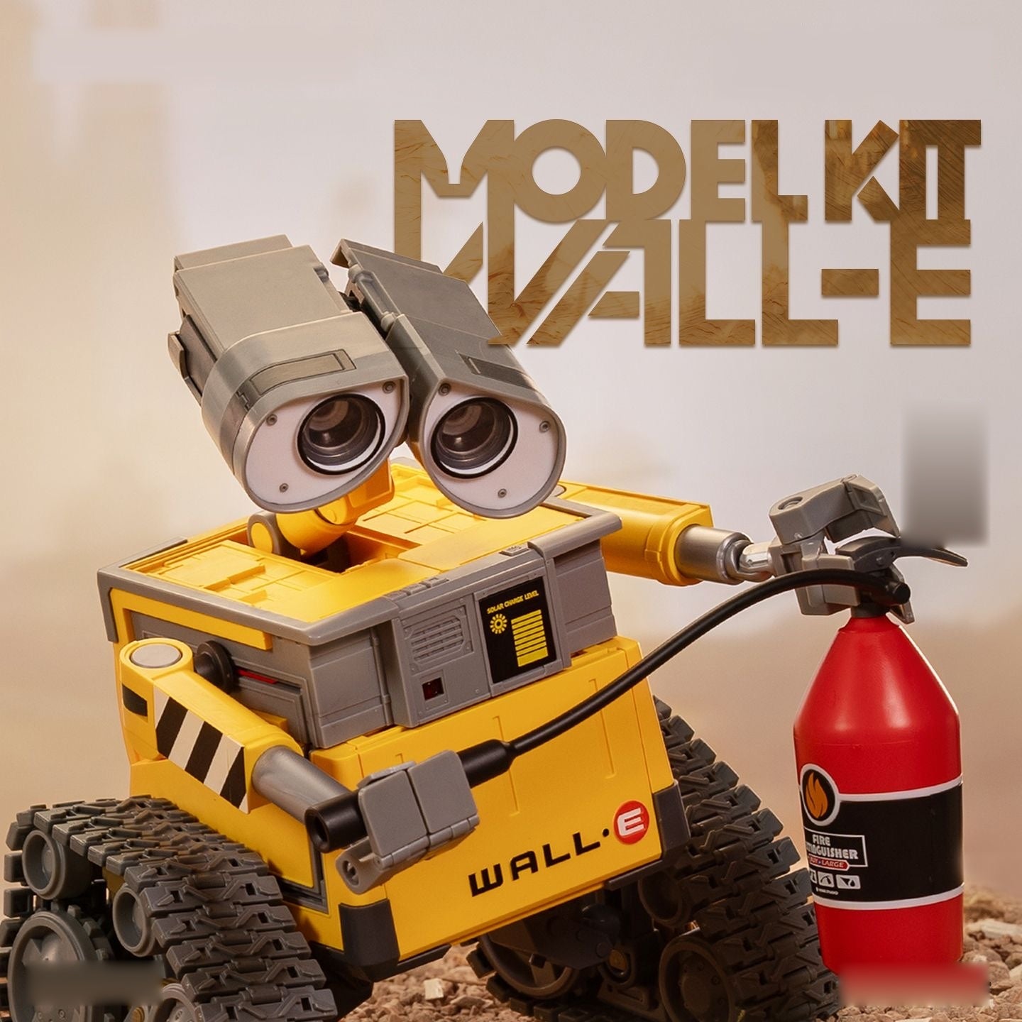 POP MART GONG Robot Story WALL-E 15cm scale assembly model figure with fire extinguisher accessory
