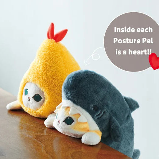 Mofusand Posture Pal Plush – Shark Meow & Shrimp Meow