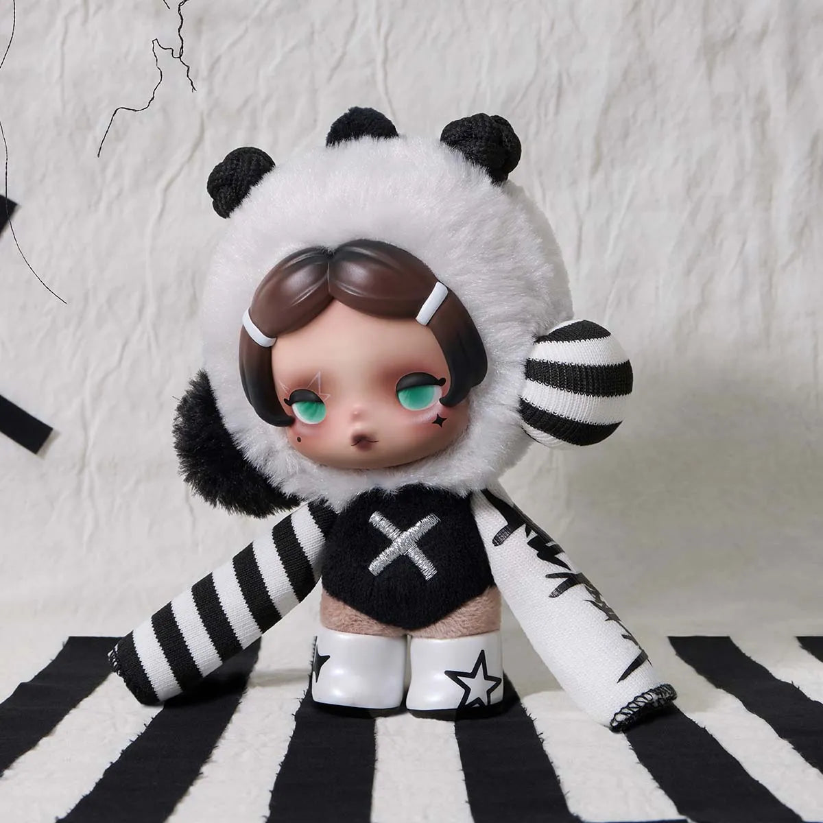 Skullpanda Off Mode Series Plush Pendant Blind Box (PRE-ORDER)