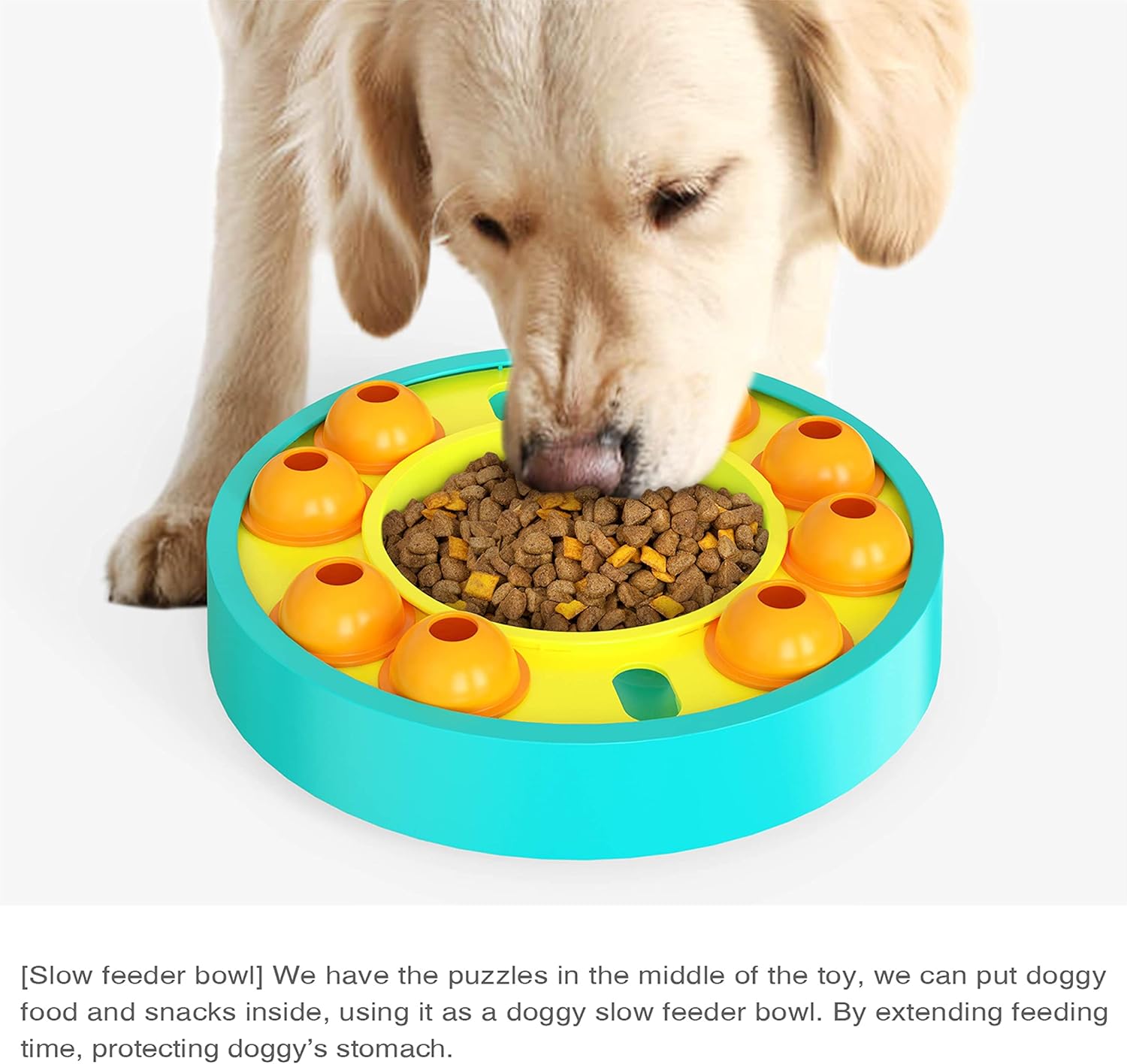 Slow Feeder Dog Bowl for Puzzle Game