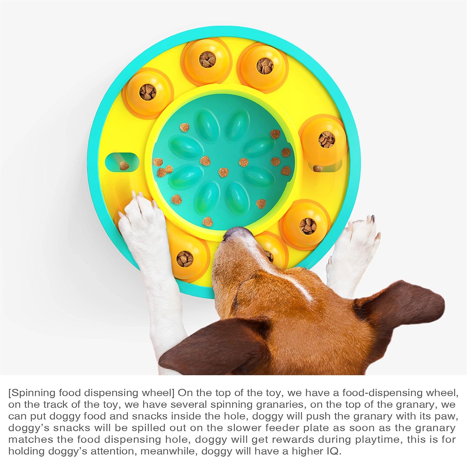 Slow Feeder Dog Bowl for Puzzle Game