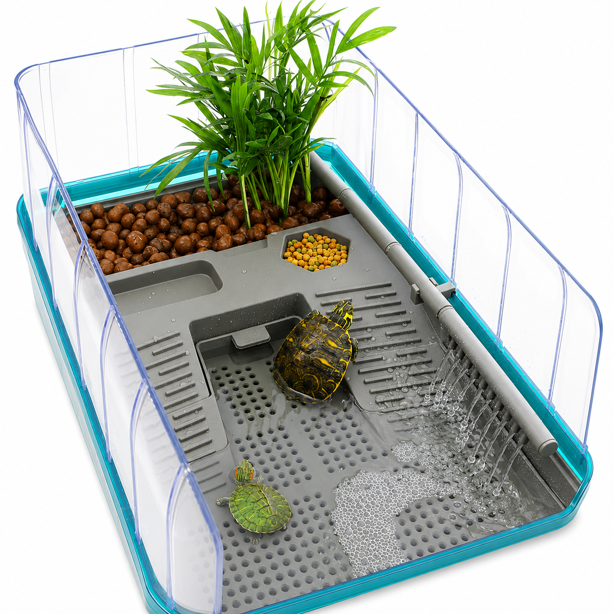 Escape-Proof Turtle Tank with Easy Drainage