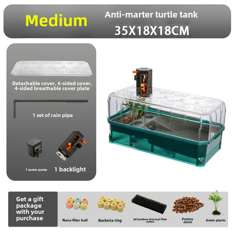 Turtle Acrylic Ecological Observation Tank Set