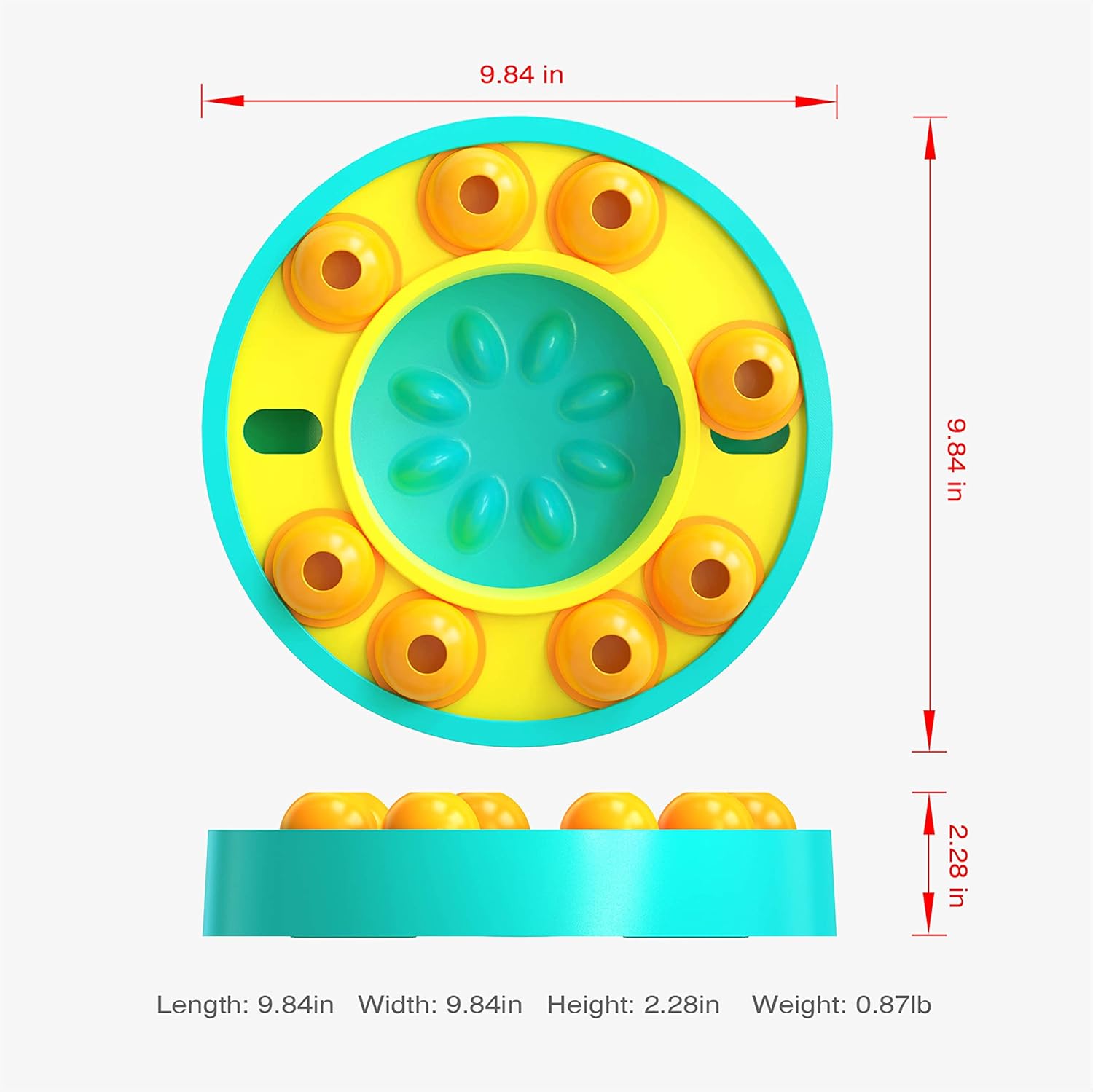 Slow Feeder Dog Bowl for Puzzle Game