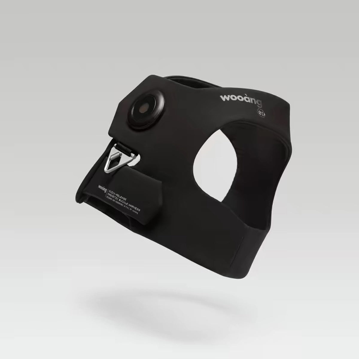 Wooang Shield-01 jet black magnetic dog harness product photo