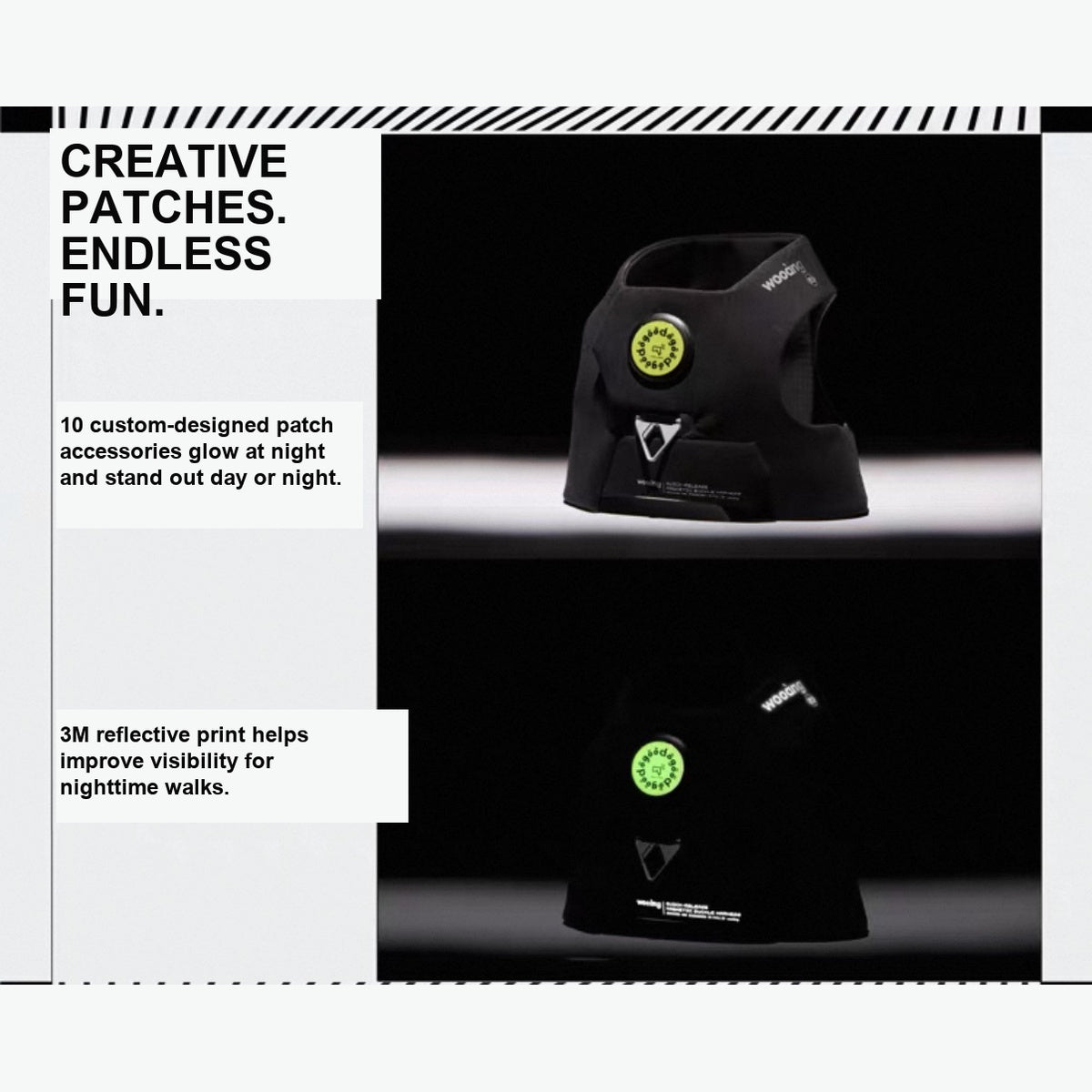 Wooang Shield-01 English feature image for reflective print and patch accessories